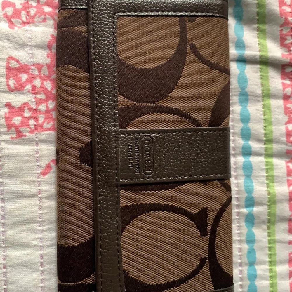 Brown coach wallet
